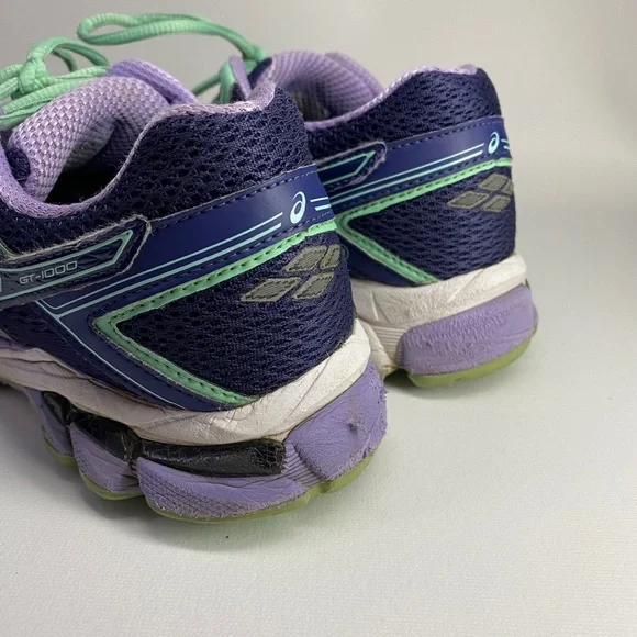 Asics Gel GT 1000 Duomax Running Shoes women size 7 Navy/Purple/Mint. T5A7N - Picture 4 of 8